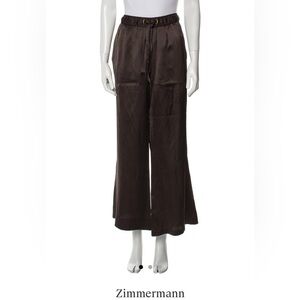 Brown Silk Zimmermann pants